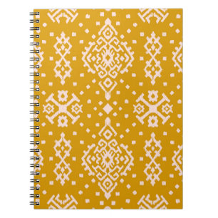 Ikat Folklore-Ornament - ethnische Textur. Notizblock