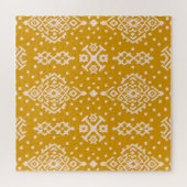 Ikat Folklore-Ornament - ethnische Textur. Puzzle (Horizontal)