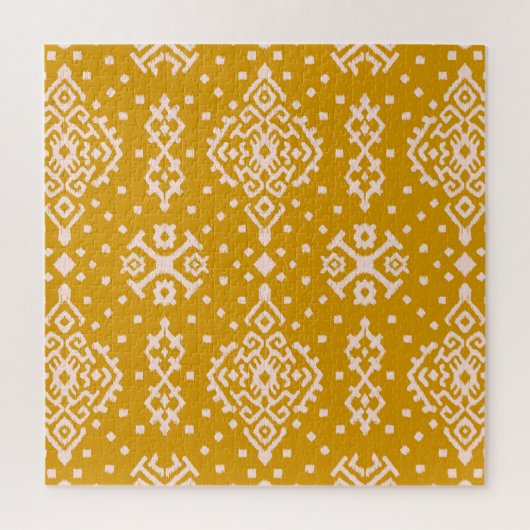 Ikat Folklore-Ornament - ethnische Textur. Puzzle (Vertikal)