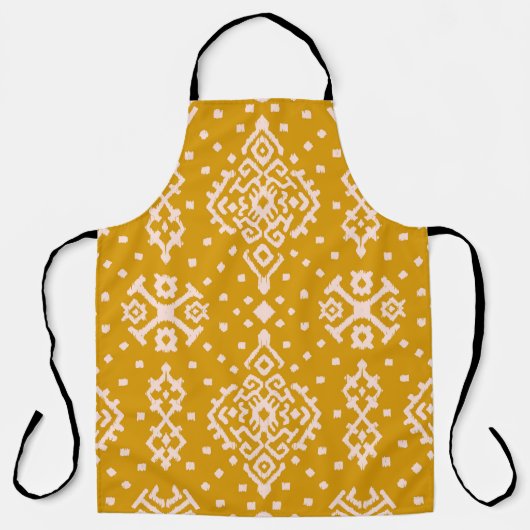 Ikat Folklore-Ornament - ethnische Textur. Schürze (Vorderseite)