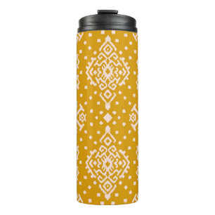 Ikat Folklore-Ornament - ethnische Textur. Thermosbecher