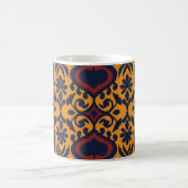 Ikat geometric folklore ornament. Oriental damask Kaffeetasse (Mittel)