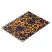 Ikat geometric folklore ornament. Oriental damask Notizblock (Linke Seite)