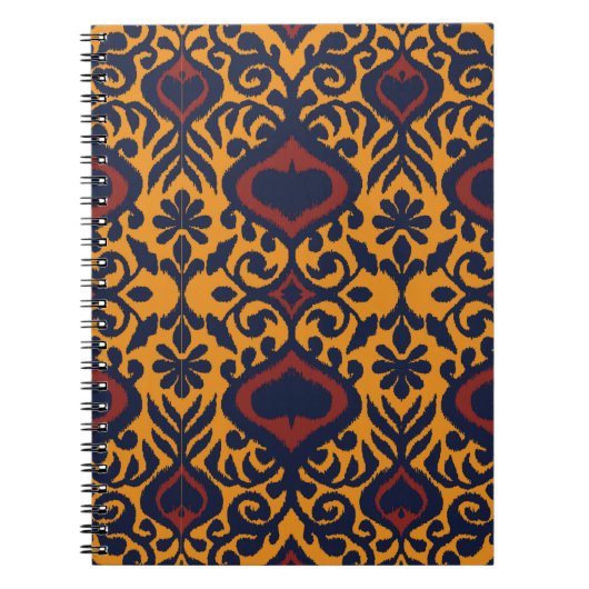 Ikat geometric folklore ornament. Oriental damask  Notizblock (Vorderseite)