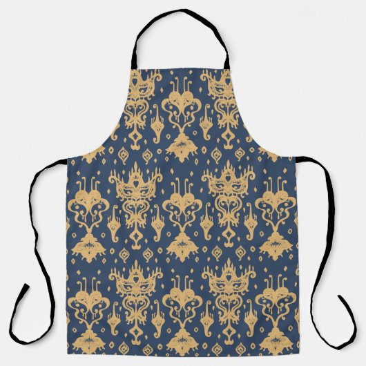 Ikat geometric folklore ornament. Oriental damask Schürze (Vorderseite)