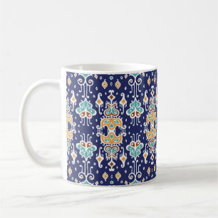 Ikat Geometrisch: Folklore-Orientalornament. Kaffeetasse