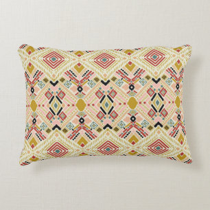 Ikat geometrische Folklore, orientalisches Damastm Dekokissen