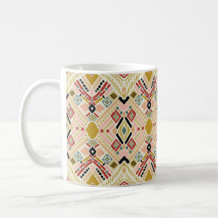 Ikat geometrische Folklore, orientalisches Damastm Kaffeetasse
