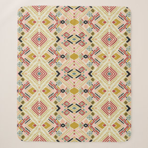Ikat geometrische Folklore, orientalisches Damastm Sherpadecke