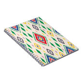 Ikat geometrische Folklore-Ornament mit Diamanten. Notizblock (Rechte Seite)
