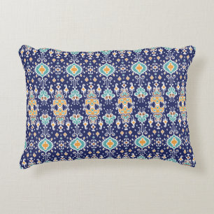 Ikat geometrische Folklore-Ornament. Oriental Vint Dekokissen