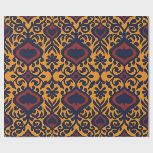 Ikat geometrische Folklore-Ornament. Orientalische Geschenkpapier (Flach)