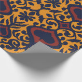 Ikat geometrische Folklore-Ornament. Orientalische Geschenkpapier (Ecke)