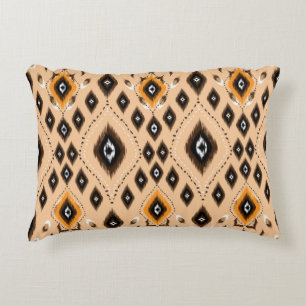 Ikat geometrische Folklore-Ornament. Stammesvölker Dekokissen
