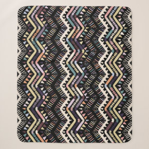 Ikat geometrische Folklore, Stammes Azteken-Muster Sherpadecke