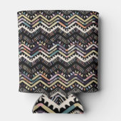 Ikat geometrische Folklore, Stammesaztemuster. Dosenkühler (Rückseite)