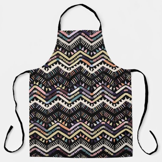 Ikat geometrische Folklore, Stammesaztemuster. Schürze (Vorderseite)