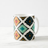 Ikat geometrische, Folklore Stammesstruktur. Kaffeetasse (VorderseiteRechts)