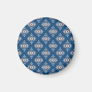 Ikat Geometrisches Folklore-Damaskus-Ornament Magnet