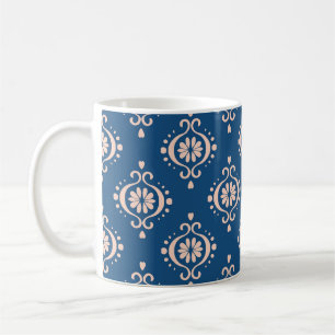 Ikat Geometrisches Folklore Damast Ornament Kaffeetasse