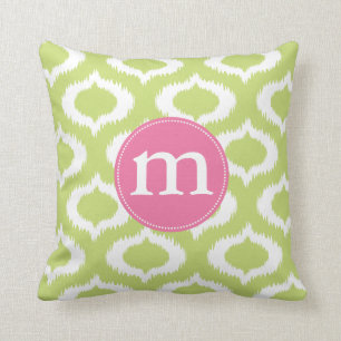 ikat green.ai kissen