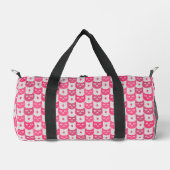 Ikat Ikat rosa Muster Duffle Bag (Vorderseite)
