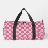 Ikat Ikat rosa Muster Duffle Bag (Rückseite)