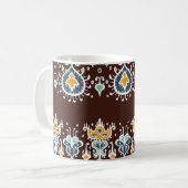Ikat Inspiration: Orientale Eleganz Kaffeetasse (Vorderseite Links)