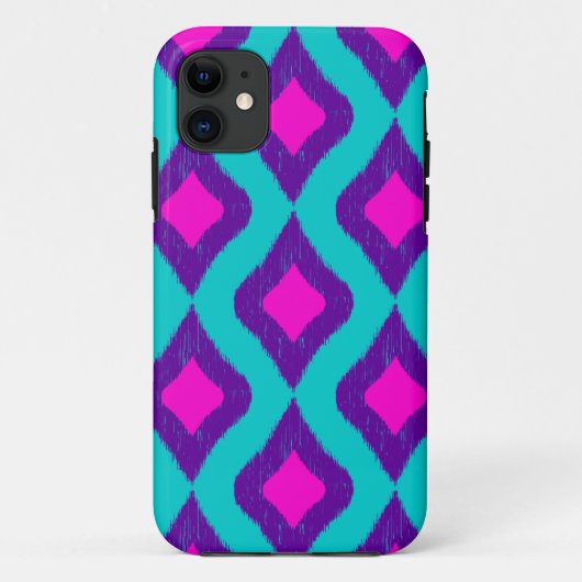 Ikat inspirierte Muster Case-Mate iPhone Hülle (Rückseite)
