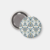 Ikat-Krawatte, Stammesfarbe Magnet (Vorderseite/Rückseite)