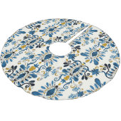 Ikat-Krawatte, Stammesfarbe Polyester Weihnachtsbaumdecke (Schrägansicht)