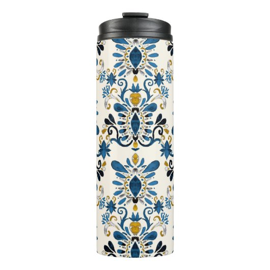 Ikat-Krawatte, Stammesfarbe Thermosbecher (Vorderseite)