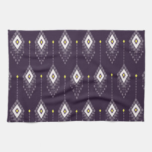 Ikat-Kronleuchter-Muster: Vintage-Textildesign Geschirrtuch