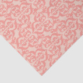 Ikat Maurische Damaske - pfirsich und korallenrosa Seidenpapier (Ausschnitt)