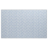 Ikat maurischer Damast - Himmelblau und -WEISS Stoff (Yard (91,4 cm))