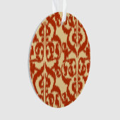 Ikat Moorish Damask - Mandarin orange Ornament (Vorderseite)