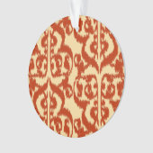 Ikat Moorish Damask - Mandarin orange Ornament (Vorderseite)
