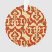 Ikat Moorish Damask - Mandarin orange Ornament (Vorderseite)