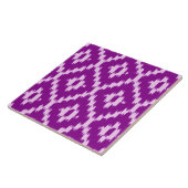 Ikat-Muster - Amethyst lila und orchid Fliese (Seite)