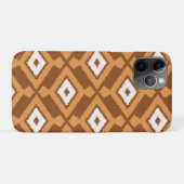 Ikat Muster - Braun, Rost und Creme Case-Mate iPhone Hülle (Rückseite (Horizontal))