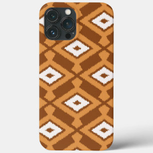 Ikat Muster - Braun, Rost und Creme Case-Mate iPhone Hülle