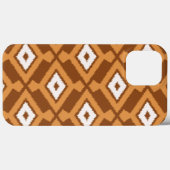 Ikat Muster - Braun, Rost und Creme Case-Mate iPhone Hülle (Rückseite (Horizontal))