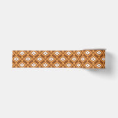 Ikat Muster - Braun, Rost und Creme Ripsband (Vorderseite)