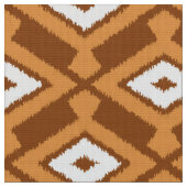 Ikat Muster - Brown, Rost und Creme Stoff (Nahaufnahme)