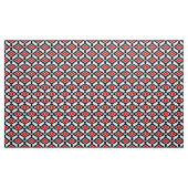 Ikat Muster - dunkelrot, Schwarzweiss Stoff (Yard (91,4 cm))
