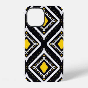 Ikat-Muster ethnischer Stammesstoff amerikanisch a iPhone 12 Hülle