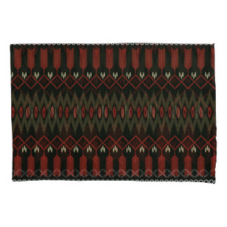 Ikat-Muster: Geometrisches ethnisches Ornament Kissenbezug