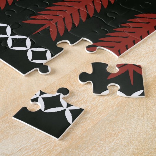 Ikat-Muster: Geometrisches ethnisches Ornament Puzzle (Seite)