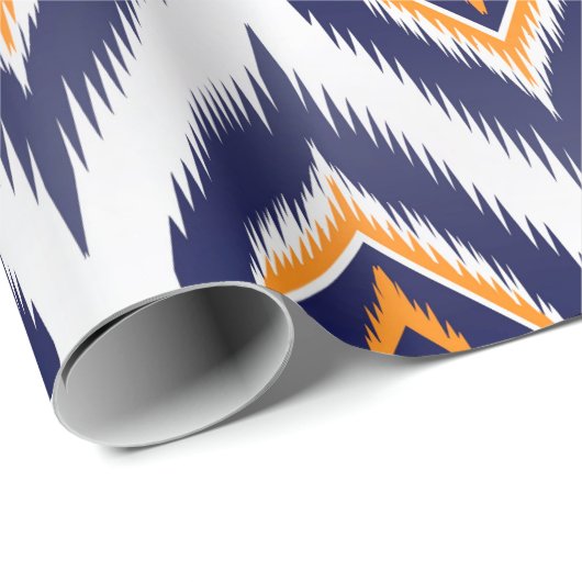 Ikat-Muster Gewebe ethnische Stammesmotive ma Geschenkpapier (Rolleneckpunkt)