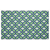 Ikat-Muster - Grün, Indigoblau und Weiß Stoff (Fat Quarter (45,7 x 55,9 cm))